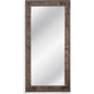 Zip Vertical Wood Brown Floor Mirror-Floor Mirrors-Bassett Mirror-LOOMLAN