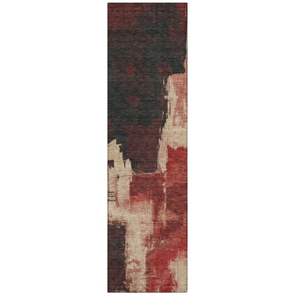 Zireya Red Washable Indoor - Outdoor Rug - LOOMLAN - LOOMLAN Rugs - Outdoor Rugs