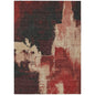 Zireya Red Washable Indoor - Outdoor Rug - LOOMLAN - LOOMLAN Rugs - Outdoor Rugs