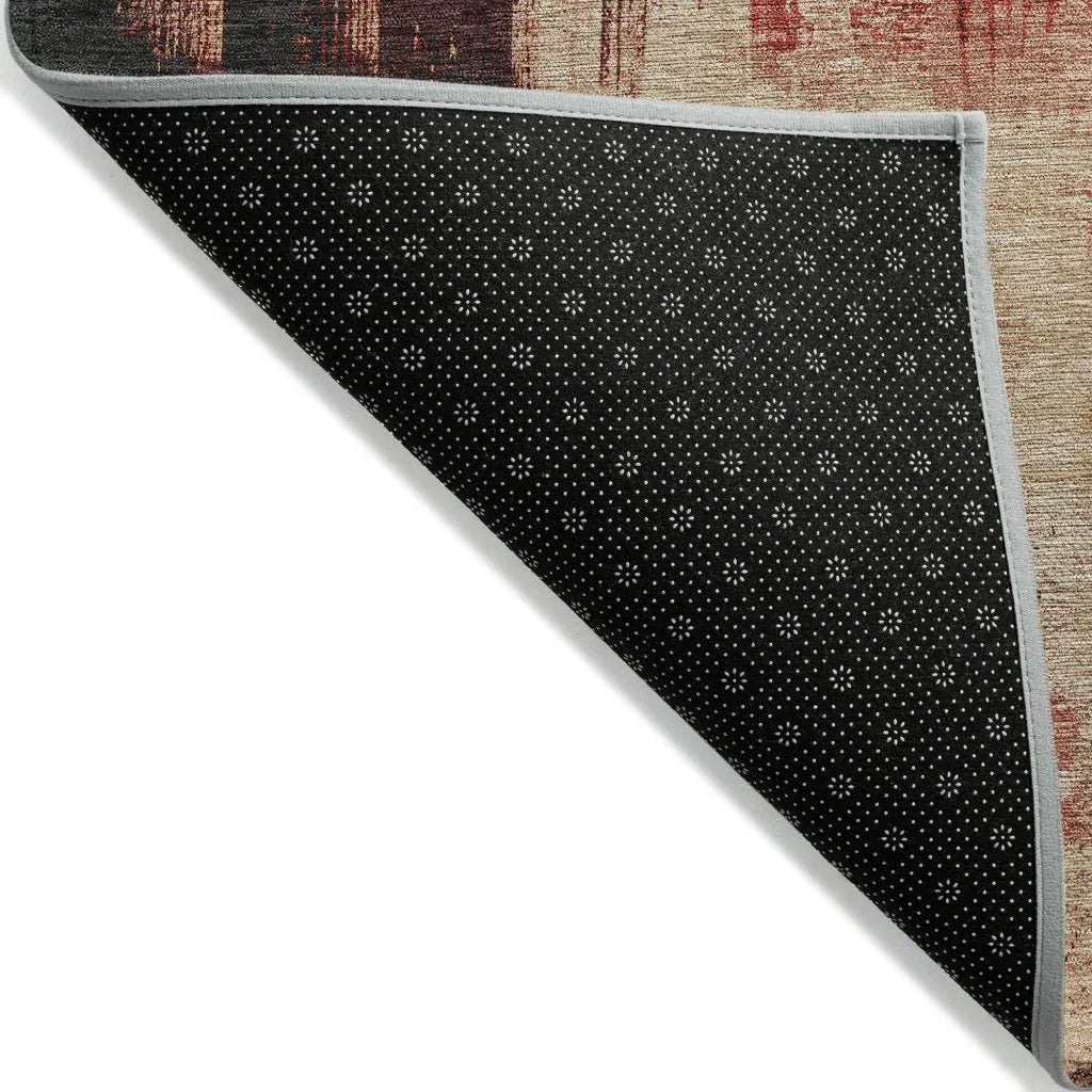 Zireya Red Washable Indoor - Outdoor Rug - LOOMLAN - LOOMLAN Rugs - Outdoor Rugs