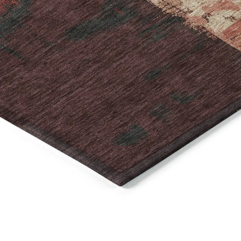 Zireya Red Washable Indoor - Outdoor Rug - LOOMLAN - LOOMLAN Rugs - Outdoor Rugs