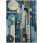 Ziva Blue Washable Indoor-Outdoor Rug-Outdoor Rugs-LOOMLAN Rugs-2'6" x 3'10"-LOOMLAN