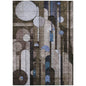 Ziva Brown Washable Indoor-Outdoor Rug-Outdoor Rugs-LOOMLAN Rugs-2'6" x 3'10"-LOOMLAN