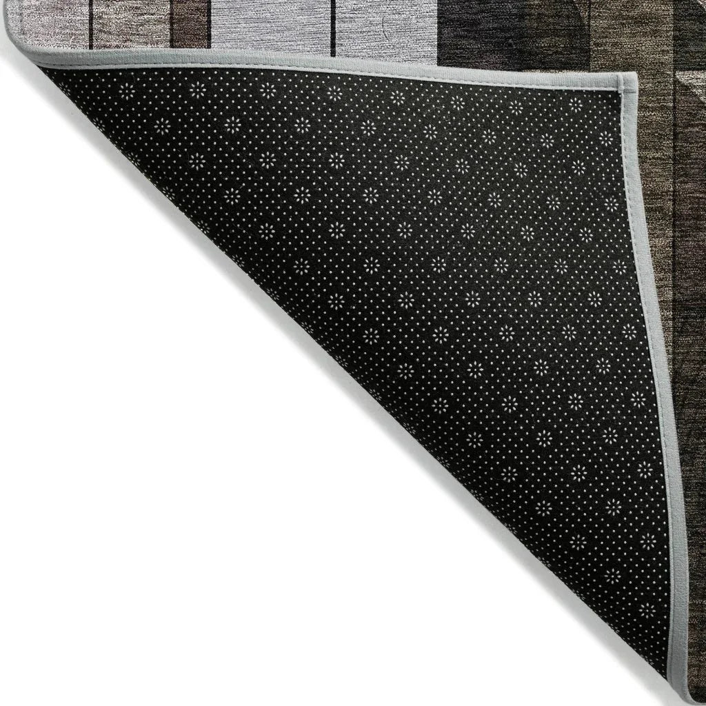 Ziva Brown Washable Indoor-Outdoor Rug-Outdoor Rugs-LOOMLAN Rugs-LOOMLAN