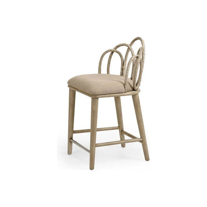 Zoe Rattan Frame Brown Counter Stool - LOOMLAN - Wildwood - Counter Stools