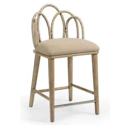 Zoe Rattan Frame Brown Counter Stool - LOOMLAN - Wildwood - Counter Stools