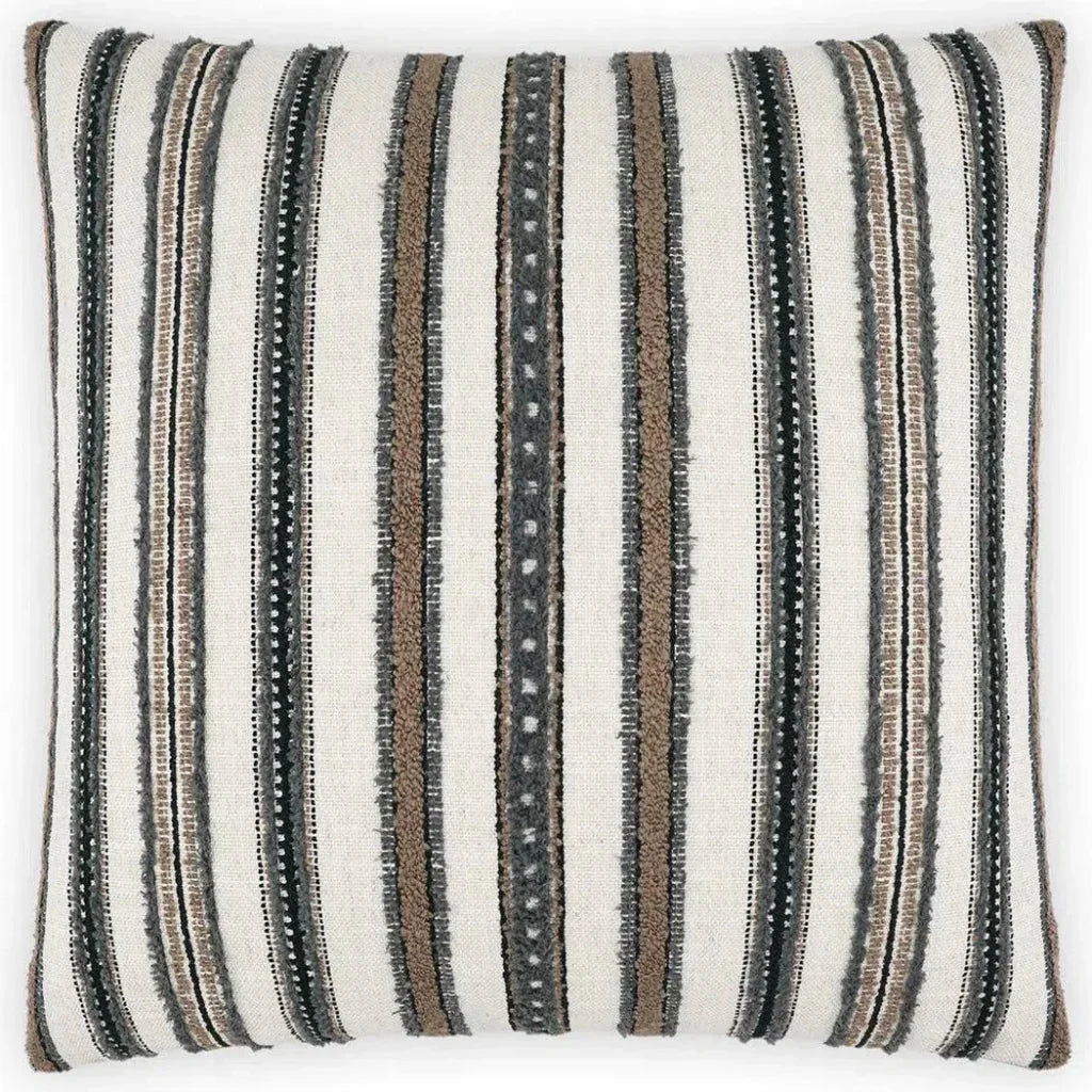 Zoie Grey Throw Pillow With Insert - LOOMLAN - D.V. Kap - Throw Pillows