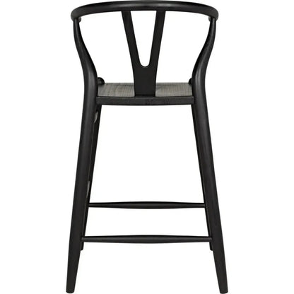 Zola Counter Stool, Charcoal Black - LOOMLAN - Noir - Counter Stools