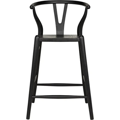 Zola Counter Stool, Charcoal Black - LOOMLAN - Noir - Counter Stools