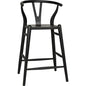 Zola Counter Stool, Charcoal Black - LOOMLAN - Noir - Counter Stools