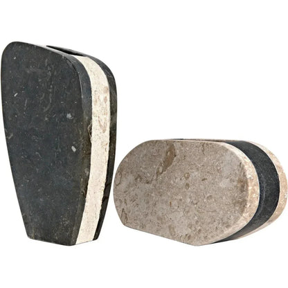 Zola Vase, Set of 2 - LOOMLAN - Noir - Vases & Jars