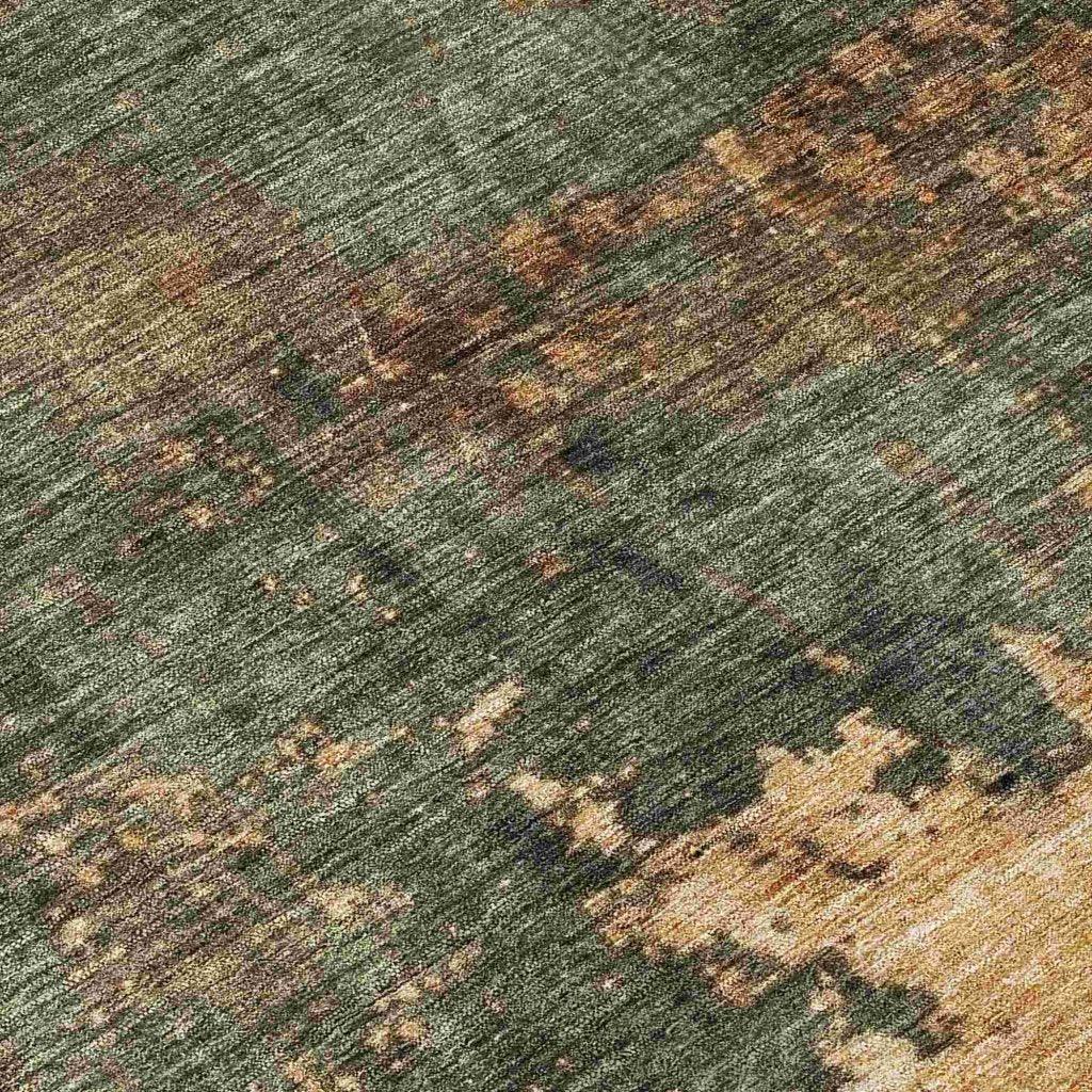 Zuleya Green Washable Indoor - Outdoor Rug - LOOMLAN - LOOMLAN Rugs - Outdoor Rugs