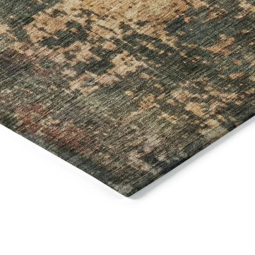 Zuleya Green Washable Indoor - Outdoor Rug - LOOMLAN - LOOMLAN Rugs - Outdoor Rugs