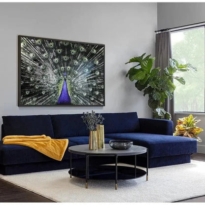 Zuma Coffee Table Concrete & Glass Gold Caps-Outdoor Coffee Tables-SUNPAN-LOOMLAN