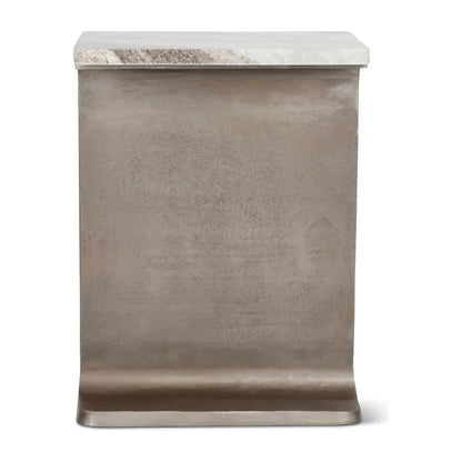 Zuma I - Beam Marble Top Rectangular Side Table - LOOMLAN - Urbia - Side Tables