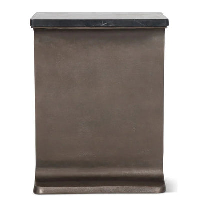 Zuma I - Beam Marble Top Rectangular Side Table - LOOMLAN - Urbia - Side Tables