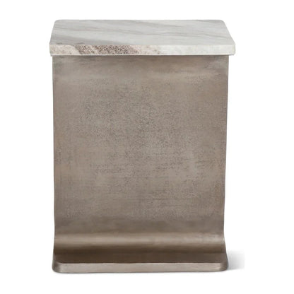 Zuma I - Beam Marble Top Rectangular Side Table - LOOMLAN - Urbia - Side Tables