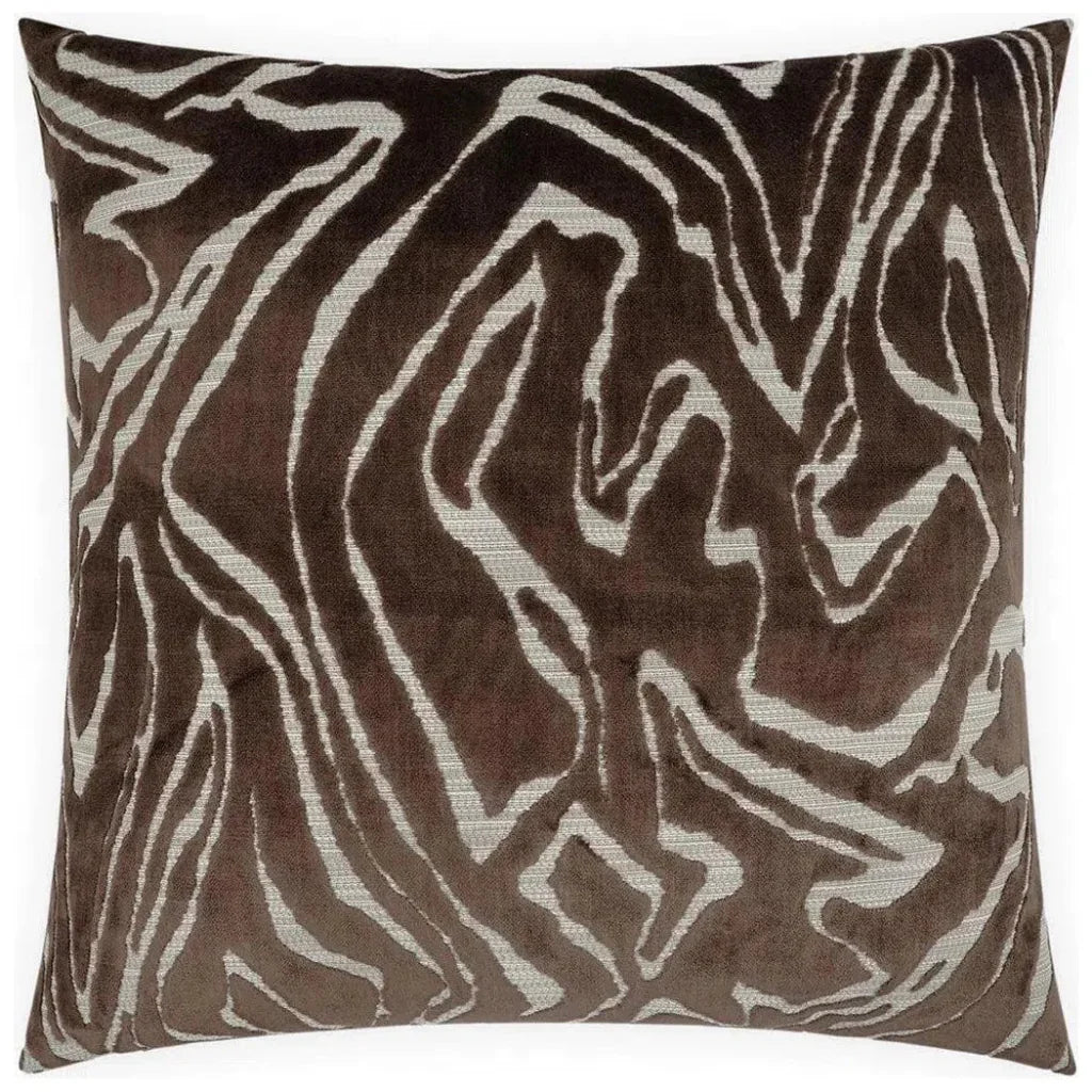Zuniga Chocolate Brown Throw Pillow Insert - LOOMLAN - D.V. Kap - Throw Pillows