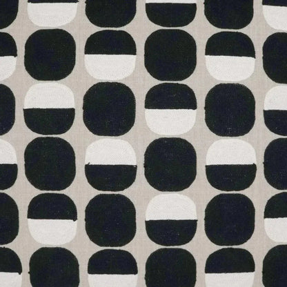 Zuri Onyx Circular Dots Black Large Throw Pillow Insert - LOOMLAN - D.V. Kap - Throw Pillows