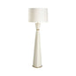 Zuri Triangular Shaped White Floor Lamp-Floor Lamps-Wildwood-LOOMLAN